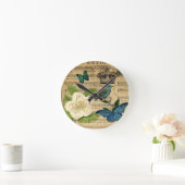  kroon Muzieknoten franse botanische Ronde Klok (Huis)