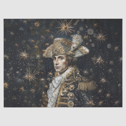 Kroon Napoleon - olieverfstijl weefselpapier Tissuepapier (Voorkant)