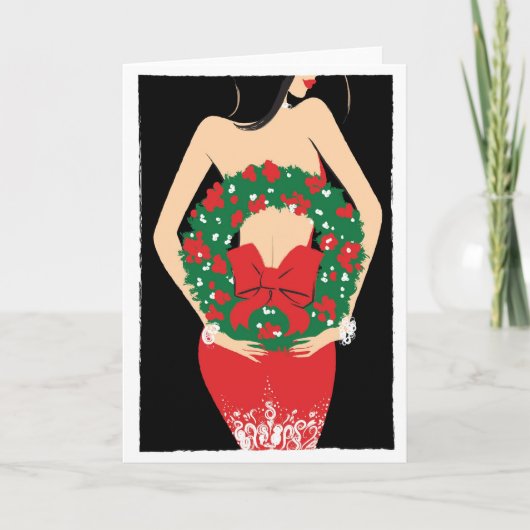 Kroon notecard feestdagen kaart (Voorkant)