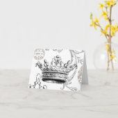 kroon...notecard kaart (Gele Bloem)