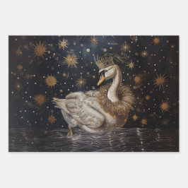 Kroon - olieverfstijl inpakken cadeaupapier