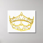 Kroon omwikkeld doek, 14x11 inch, koningin van har canvas afdruk (Voorkant)