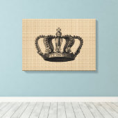 Kroon op canvas (Insitu (Houten vloer))