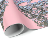 kroon op glanzend roze papier (Rol Hoek)