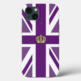 Kroon op patriottische vlag van de Britse Unie Case-Mate iPhone Case