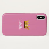 Kroon op roze goud Case-Mate iPhone case (Achterkant (horizontaal))