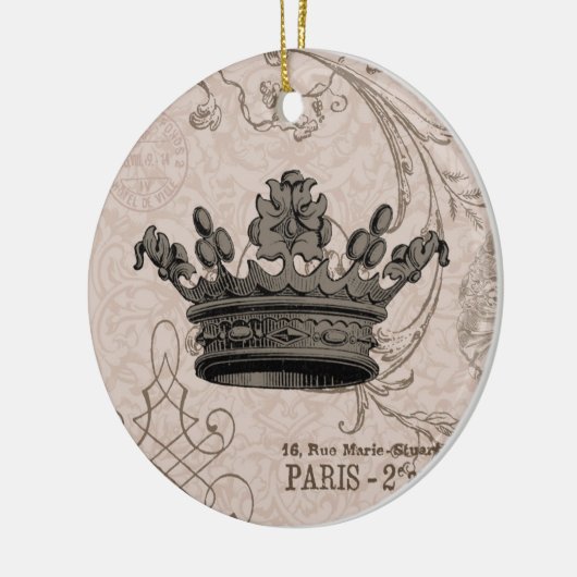 kroon...ornament keramisch ornament (Links)