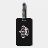 Kroon - Paars Bagagelabel (Achterkant verticaal)