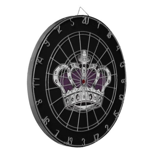 Kroon - Paars Dartbord (Voorkant Links)