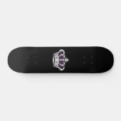 Kroon - Paars Persoonlijk Skateboard (Horizontaal)