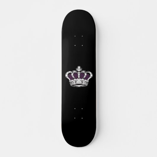 Kroon - Paars Persoonlijk Skateboard (Voorkant)