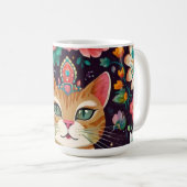 Kroon Parelende Kat Koffiemok (Voorkant rechts)