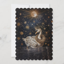 Kroon - Platte uitnodiging formaat 12.7 cm x 17.8 