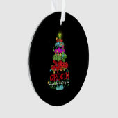 Kroon rond de kerstboom ornament (voorkant)