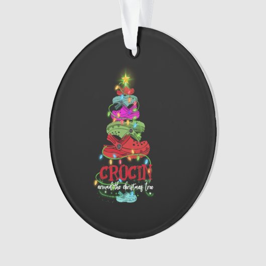 Kroon rond de kerstboom ornament (voorkant)