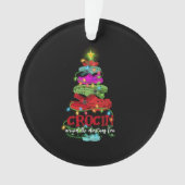 Kroon rond de kerstboom ornament (voorkant)