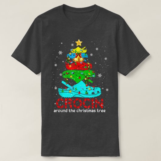 Kroon rond de kerstboom t-shirt (Design voorkant)