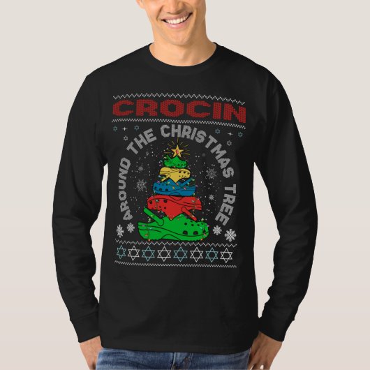 Kroon rond de kerstboom t-shirt (Voorkant)
