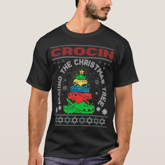 Kroon rond de kerstboom t-shirt (Voorkant)