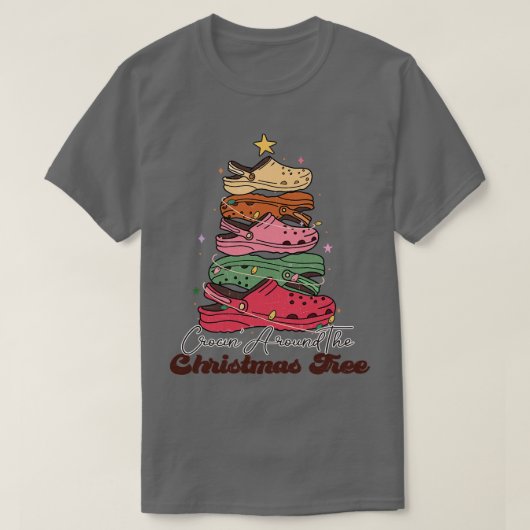 Kroon rond de kerstboom t-shirt (Design voorkant)