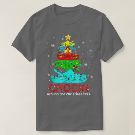 Kroon rond het Shirt met kerstbomen Funny Gift (Design voorkant)