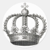  kroon ronde sticker (Voorkant)