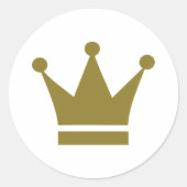 Kroon Ronde Sticker (Voorkant)