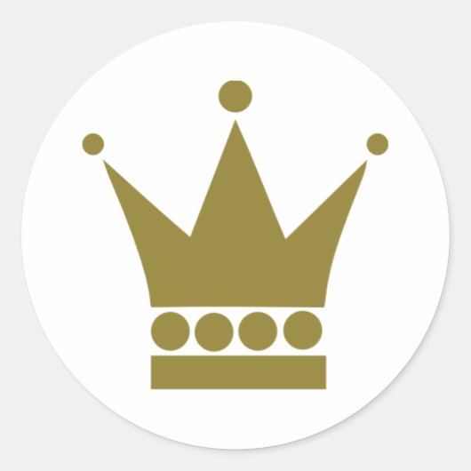Kroon Ronde Sticker (Voorkant)