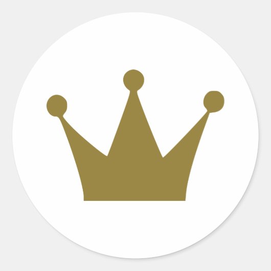 Kroon Ronde Sticker (Voorkant)
