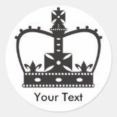 Kroon Ronde Sticker (Voorkant)