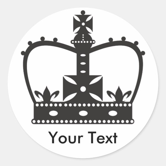 Kroon Ronde Sticker (Voorkant)