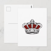 Kroon - rood briefkaart (Voorkant / Achterkant)