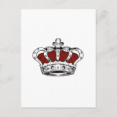 Kroon - rood briefkaart (Voorkant)