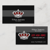 Kroon - rood visitekaartje (Voorkant / Achterkant)