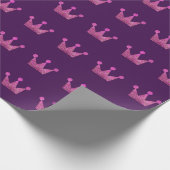 Kroon roze Afstuderen roze Fuchsia Paars Cadeaupapier (Hoek)