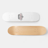 Kroon - Roze Persoonlijk Skateboard (Horizontaal)