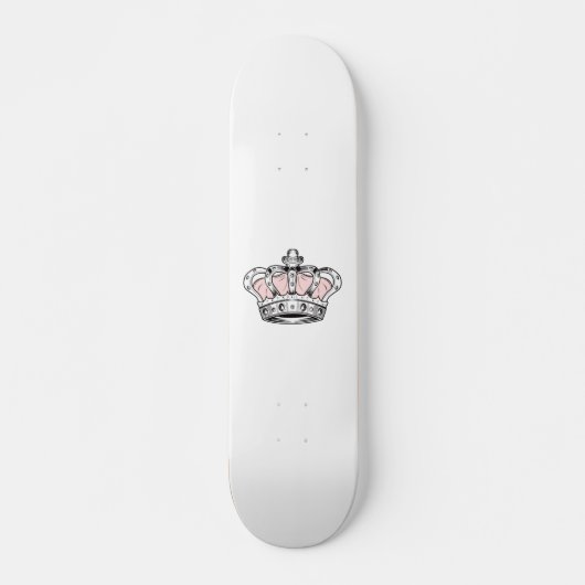 Kroon - Roze Persoonlijk Skateboard (Voorkant)