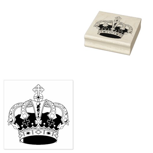 Kroon Rubberstempel (Gestempeld)