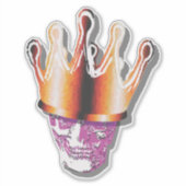 Kroon Schedel, Veel Paars Sticker (Voorkant)