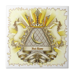 Kroon Schild Eenhoorn Tegeltje