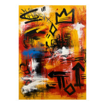Kroon Signaal Neo-Expressionistische Abstracte Kun