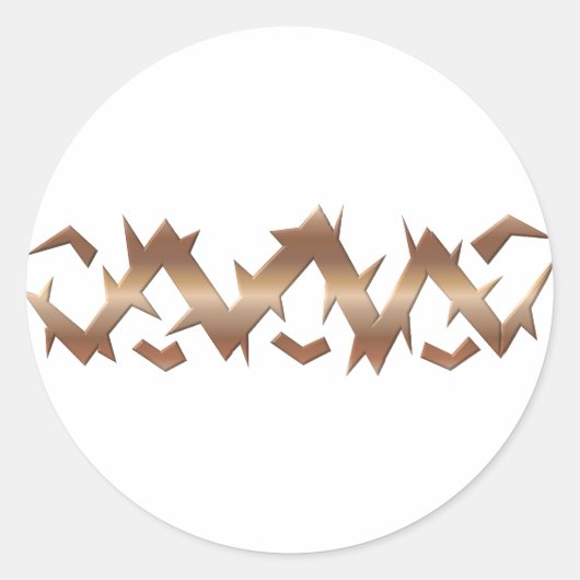 Kroon Thorns - Goede Vrijdag Ronde Sticker (Voorkant)