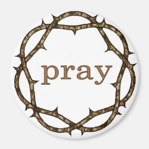 Kroon Thorns Lenten PRAY Magnet