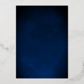 Kroon Tiara Marine Gouden Quinceañera Uitnodiging (Achterkant)