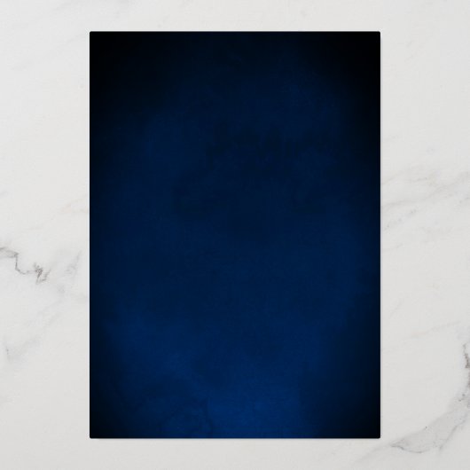 Kroon Tiara Navy Gold Quinceañera Uitnodiging (Achterkant)