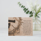 Kroon van de Bijbel Verse Pasen Briefkaart (Staand voorkant)