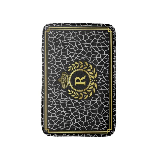 Kroon van de Lauwerkrans van het art deco de Badmat (Voorkant Verticaal)