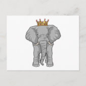 Kroon van de Olifant Koning Briefkaart (Voorkant)