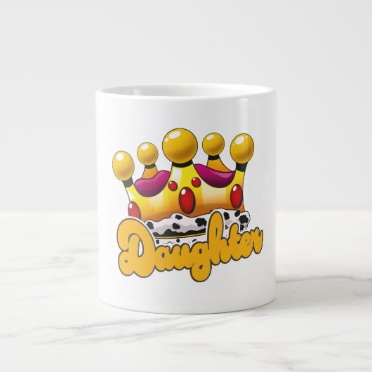 Kroon van dochterkoning grote koffiekop (Voorkant)