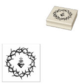 Kroon van Doorn Heilig Hart van Jezus Religieus Rubberstempel (Gestempeld)